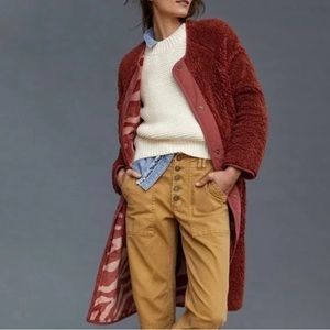Anthropoligie Margot Reversible Sherpa Coat